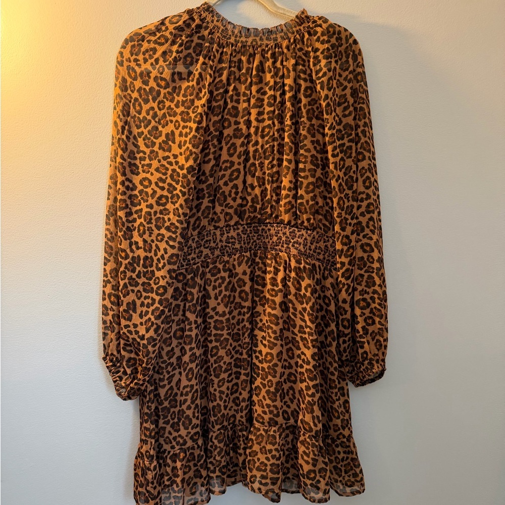 Old Navy Leopard Print Dress Size L - Picture 3 of 6